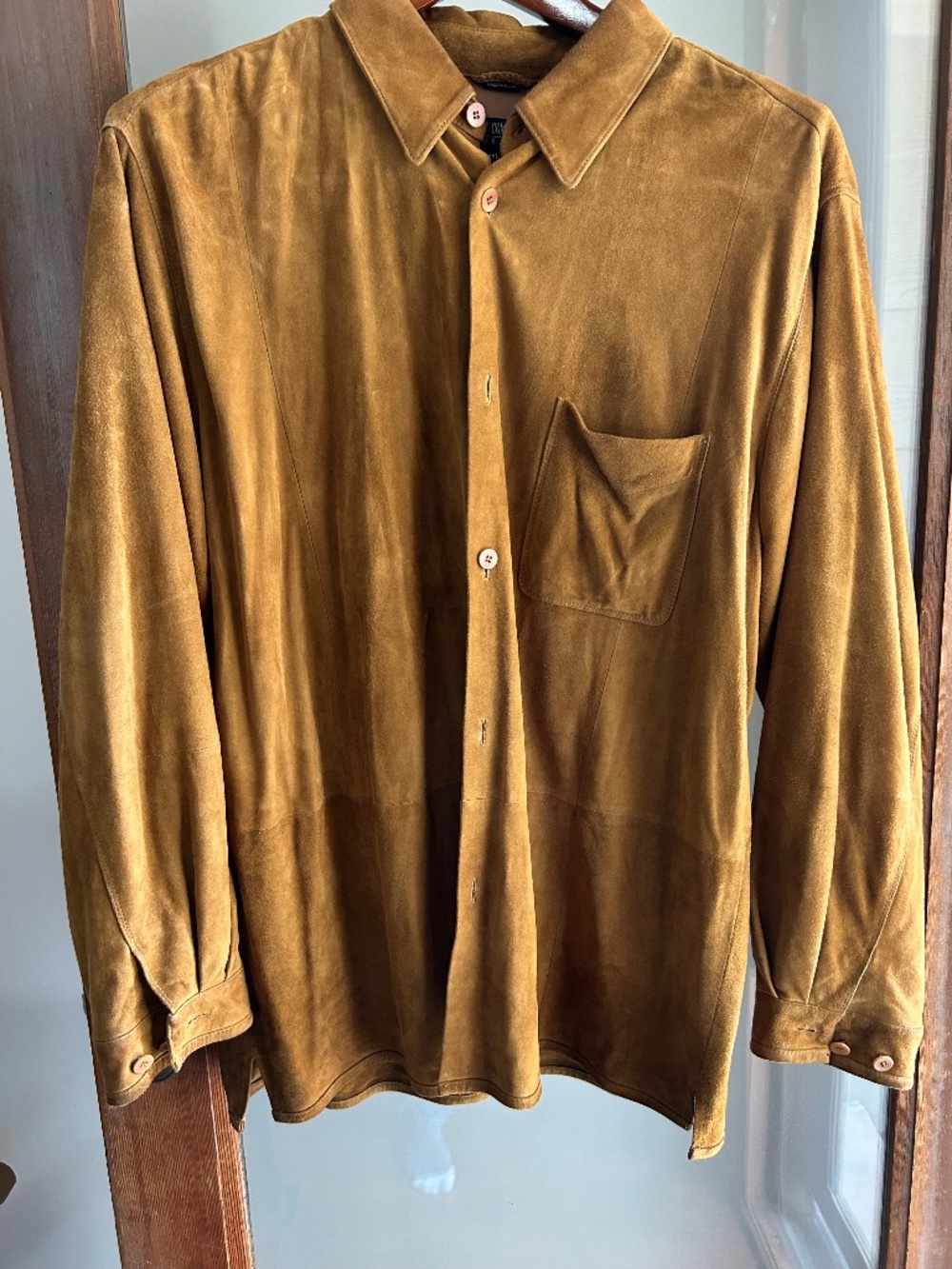 Robert Comstock Leather shirt